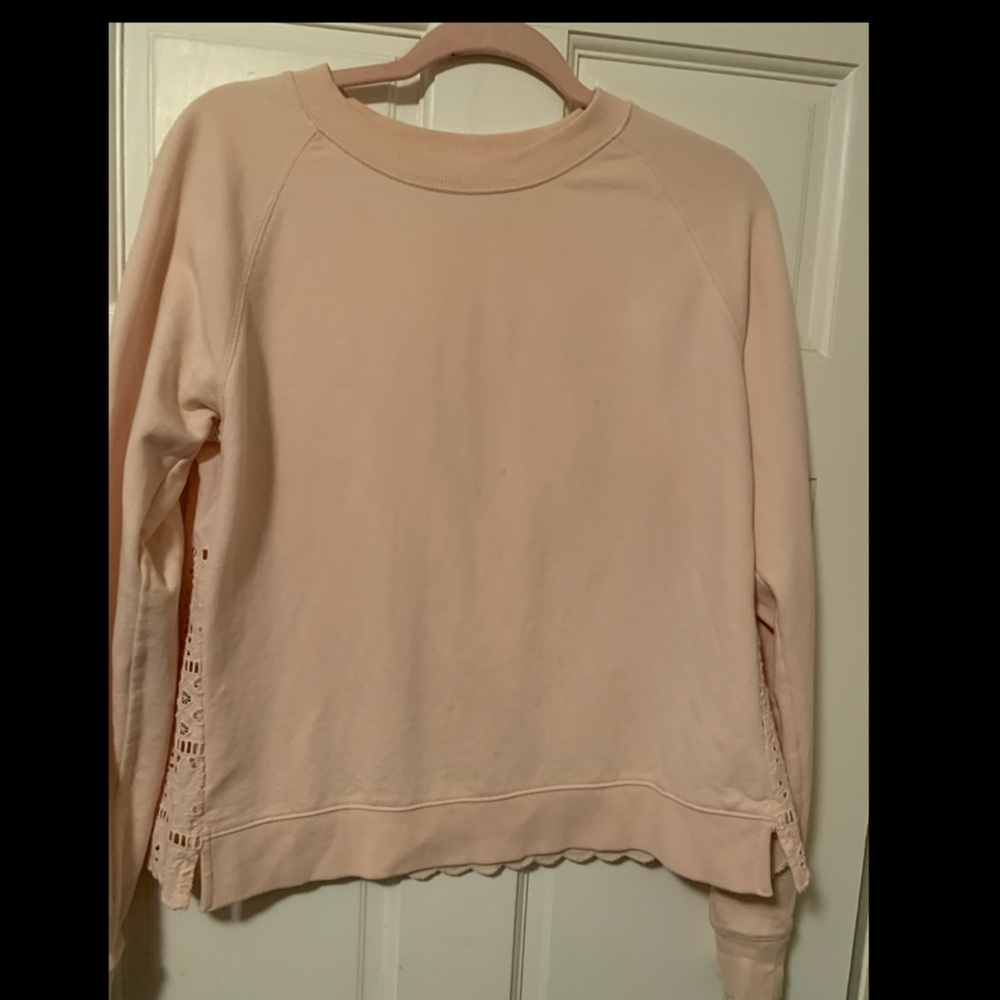 Jcrew pink sweatshirt